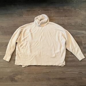 Aerie Cozy Cream Turtleneck Sweater